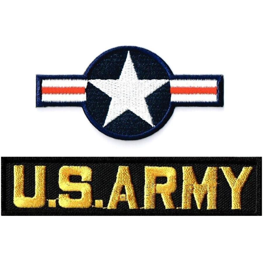 アイロン接着 サバゲー ミリタリー ワッペン 米国籍標識 ナショナルスター + ARMY タブセット｜markers-patch