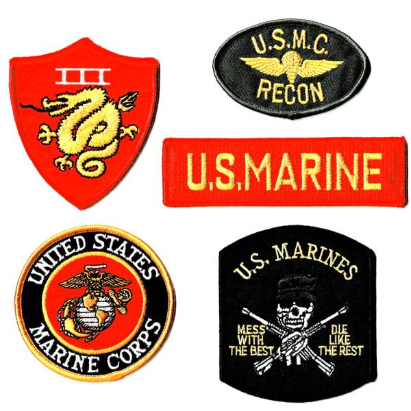 ミリタリーワッペン USMC 海兵隊セット アイロン接着 | 