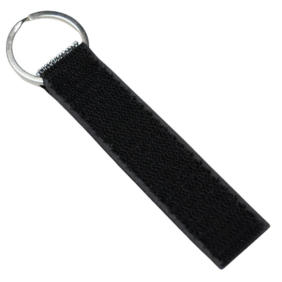 サバゲー ベルクロ パッチ ワッペン ホルダー 二重リング スリム 面ファスナー メス 両面貼り付け可 キーホルダー キーリング | 