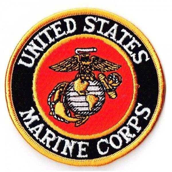 ミリタリーワッペン USMC 米海兵隊 エンブレム M アイロン接着 | 