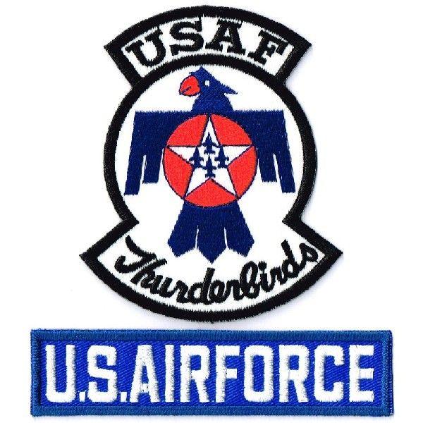 ミリタリーワッペン サンダーバーズ + USAF タブ2Ｐセット | 