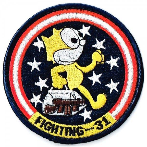 ミリタリーワッペン アメリカ海軍 戦闘攻撃飛行隊 VFA 31 エンブレム ガンバック アイロン接着 | 