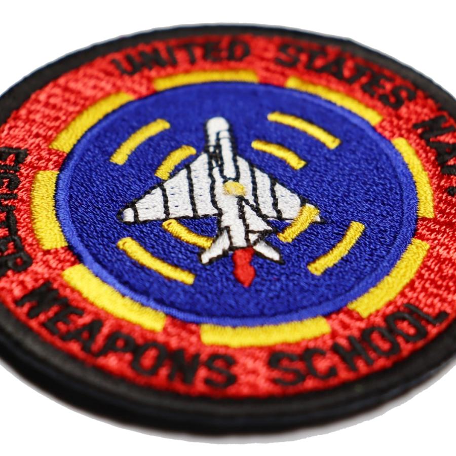 ワッペン 面ファスナー メス無し 刺繍 ミリタリー パッチ 米海軍 NAVY 戦闘兵器学校 トップガン サバゲー マジックテープ |  | 01