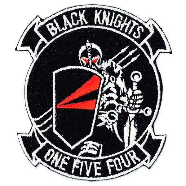 ミリタリーワッペン VF-154 BLACKKIGHTS-Y2K エンブレム アイロン接着 | 
