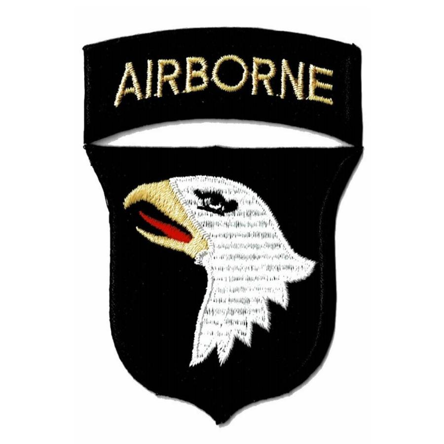 ワッペン ミリタリー 第101 空挺師団 スクリーミングイーグル+エアボーン アイロン接着 おしゃれ オリジナル ブランド WappenCook | 