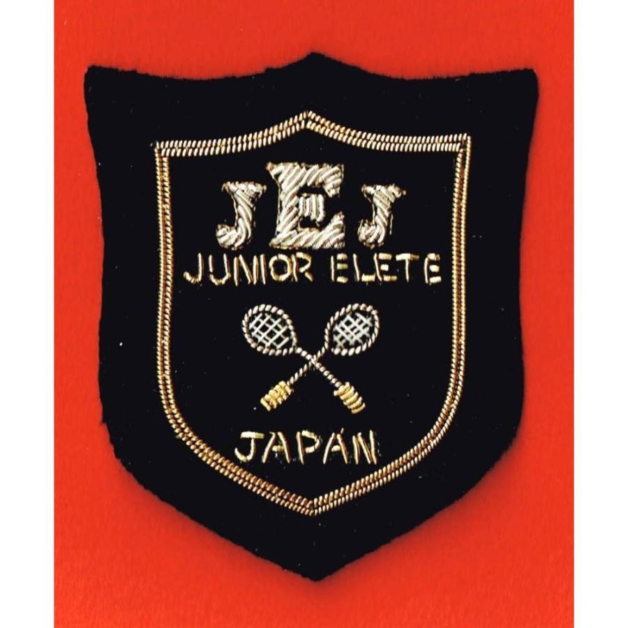 高級 エンブレムワッペン JET テニス 金モール糸 縫い付け | 