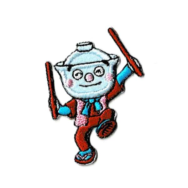 アンパンマン キャラクター 刺繍 ミニ ワッペン シール アップリケ アイロン接着 てんどんマン | 