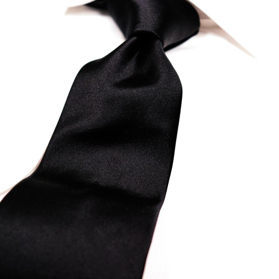 礼装 仏 法事 黒 タイ 日本縫製 MADE IN JAPAN 日本製 ネクタイ ブランド MICHIKO LONDON KOSHINO ミチコロンドン 朱子柄 シルク 100％ mk-japan-BS8 | MICHIKO LONDON | 07