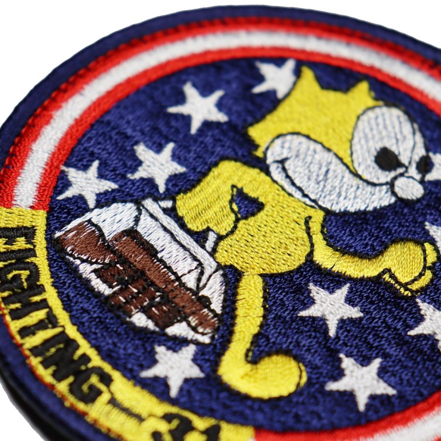 面ファスナー ブラック メス無し WappenCook タクティカル ミリタリーワッペン 米海軍 戦闘攻撃飛行隊 VFA 31 ガンバック ベルクロ マジックテープ |  | 01