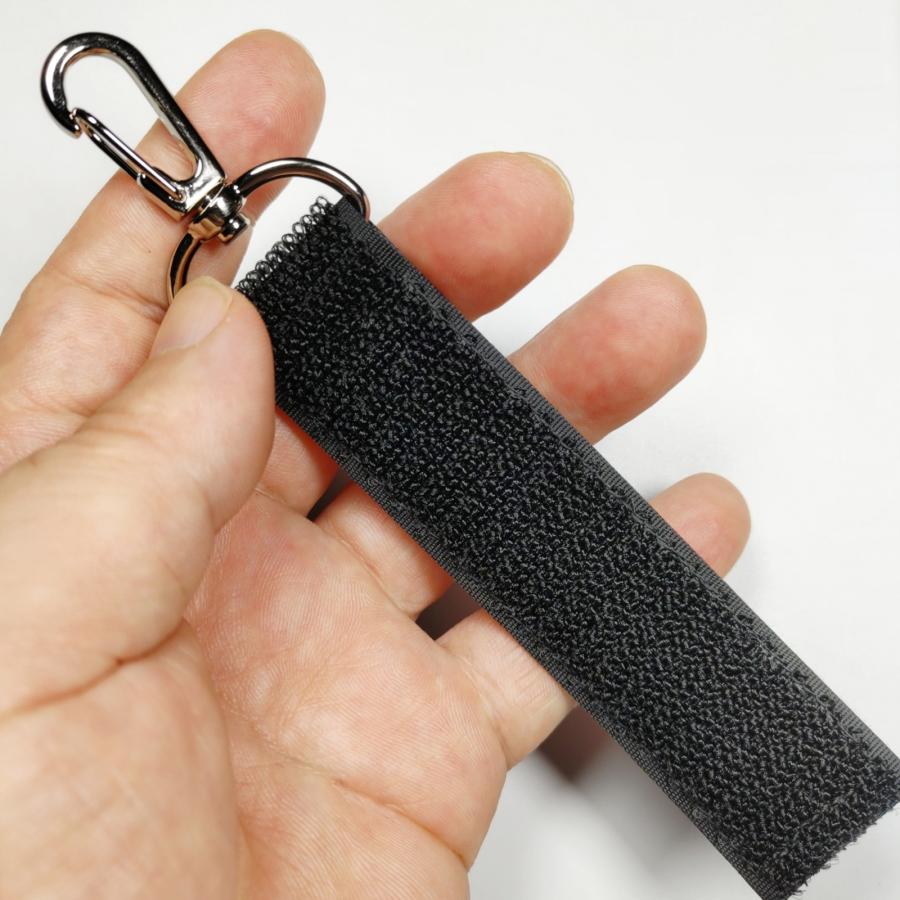 サバゲー ベルクロ パッチ ワッペン ホルダー ナスカン スリム 約2.5cmx11cm 面ファスナー メス 両面貼り付け可 スリム キーホルダー キーリング |  | 03