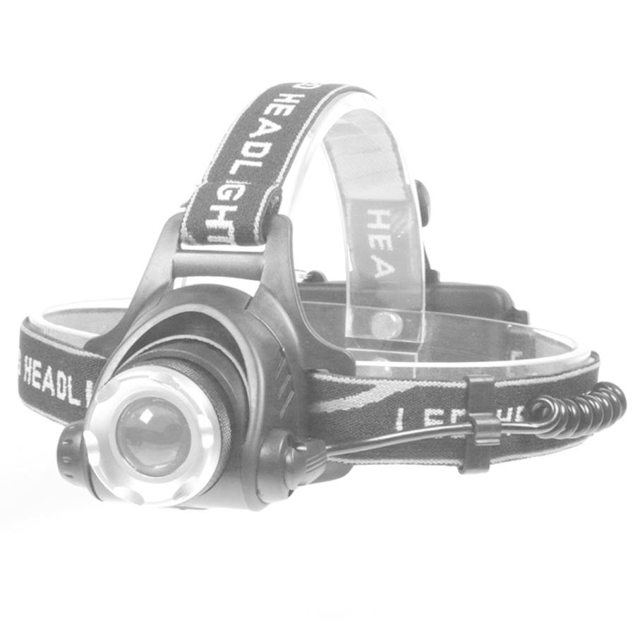 ヘッドライト ヘッドランプ 18650 LED 頭 充電式 釣り フィッシング 登山 アウトドア 超強力黒 単品 H