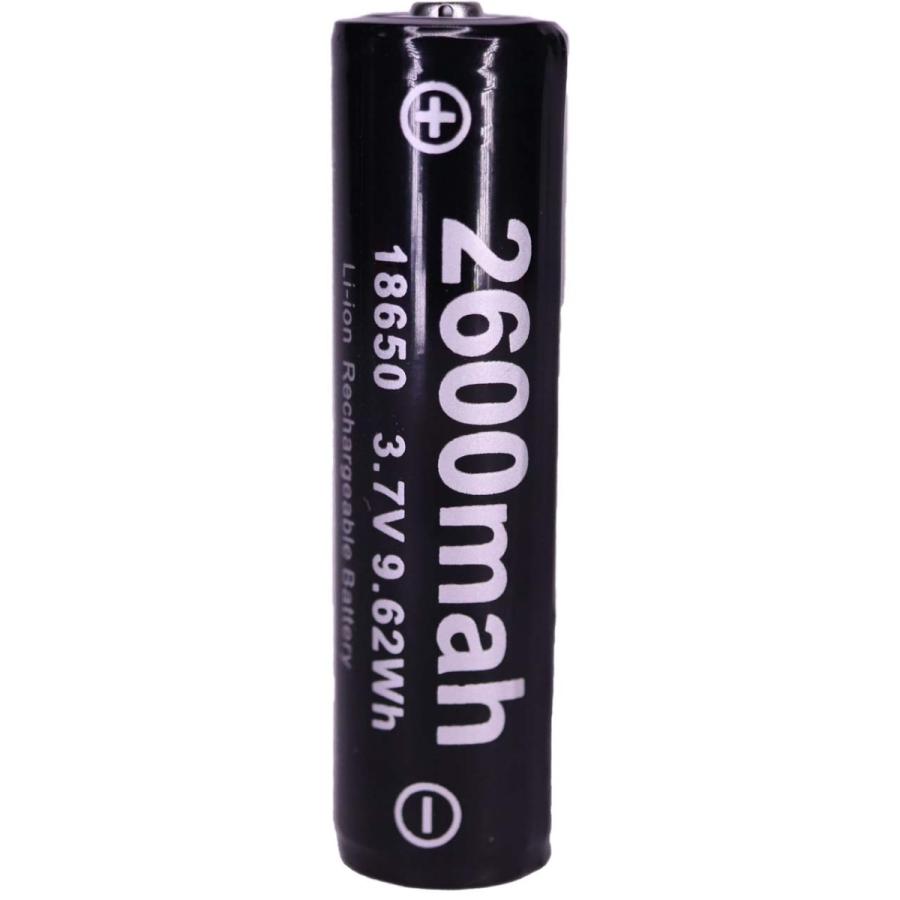 18650 リチウムイオン電池 リチウム電池 懐中電灯 ハンディライト フラッシュ ワークライト led cob 軍用 釣り 2600mah K | ブランド登録なし | 02