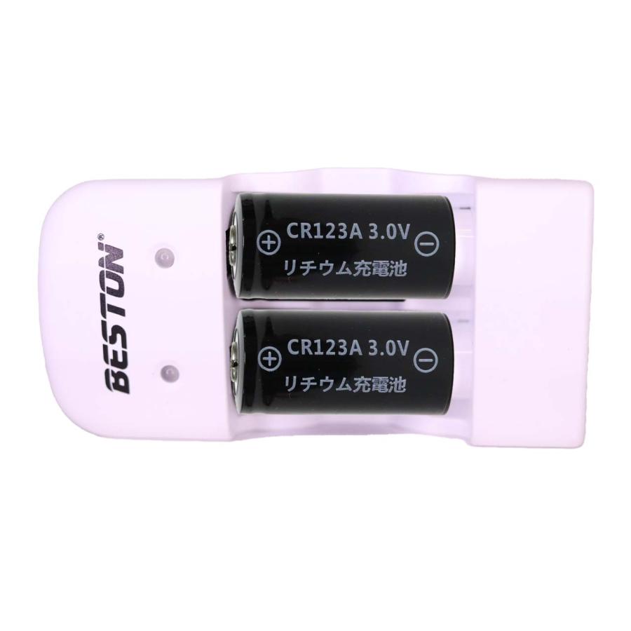CR123A リチウムイオン充電池 switch bot スイッチボット スマートロック 鍵 スマートキー ドアロック バッテリー 充電式 CR123A+充電器｜market1234｜02