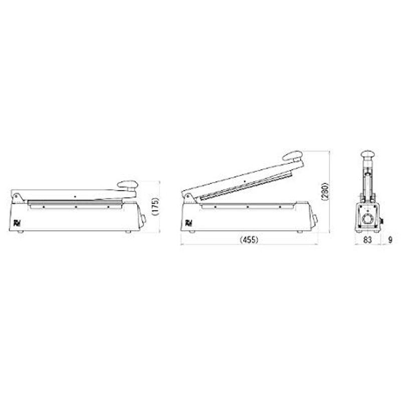 SURE(石崎電機製作所)　卓上シーラー溶断用　300mm　NL-302JR-W