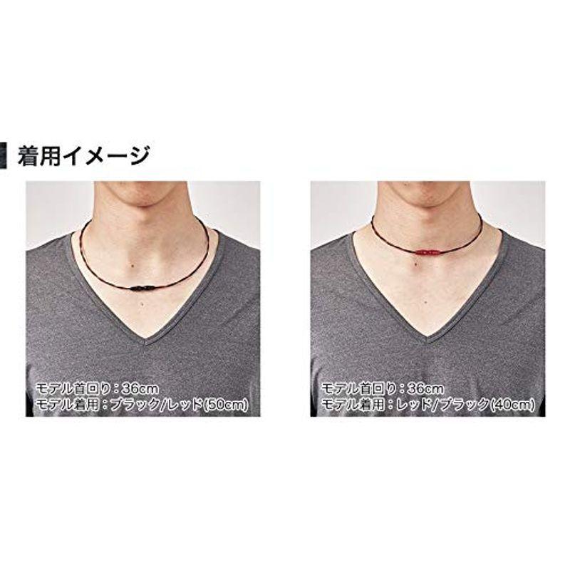 ファイテン(phiten) ネックレス RAKUWAネック ワイヤー EXTREME トルネード ブラック/レッド 50ｃｍ ネックレス ブラック/レッド phiten RAKUWAネック ワイヤー EXTREME トルネード 50ｃｍ サイズ