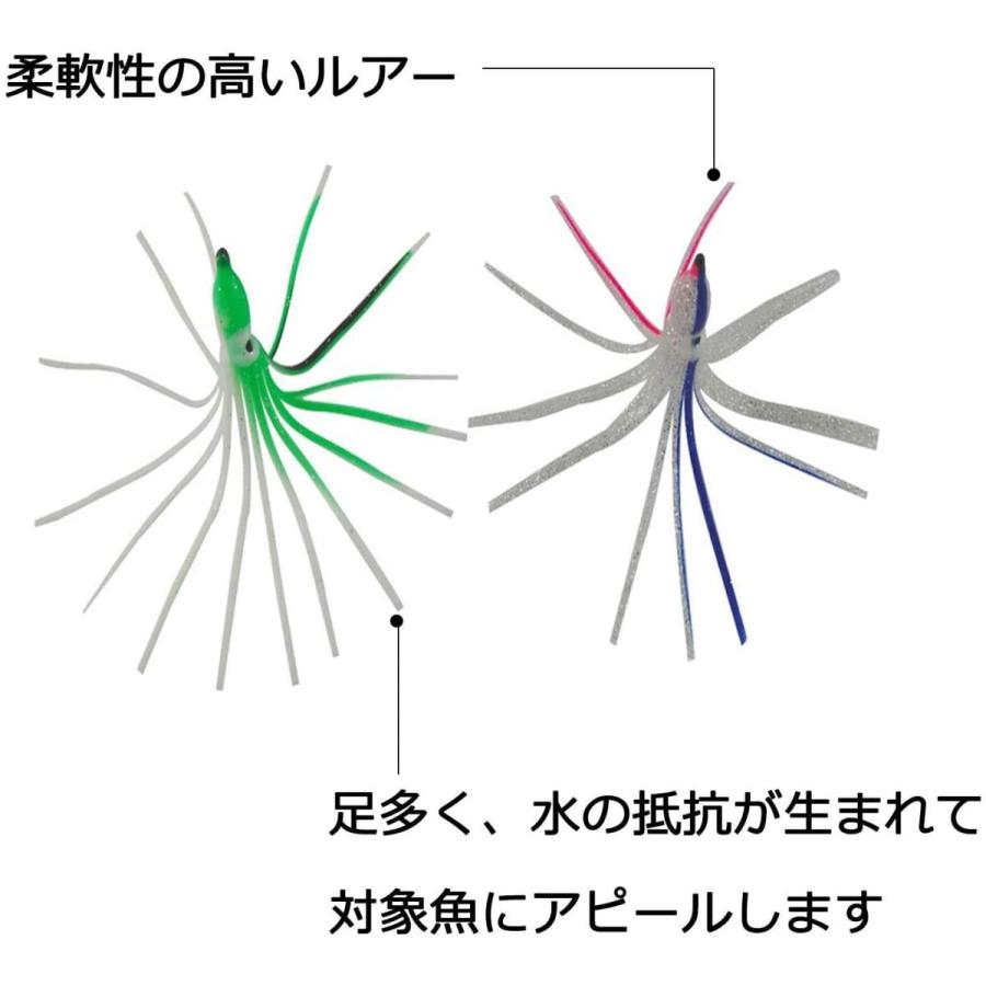Silanon タコベイト ソフトルアーセット 仕掛け自作 疑似餌 カラフルランダム色 タコベイト 5cm 9cm 10cm 12cm 40 003 マーケットビュー 通販 Yahoo ショッピング