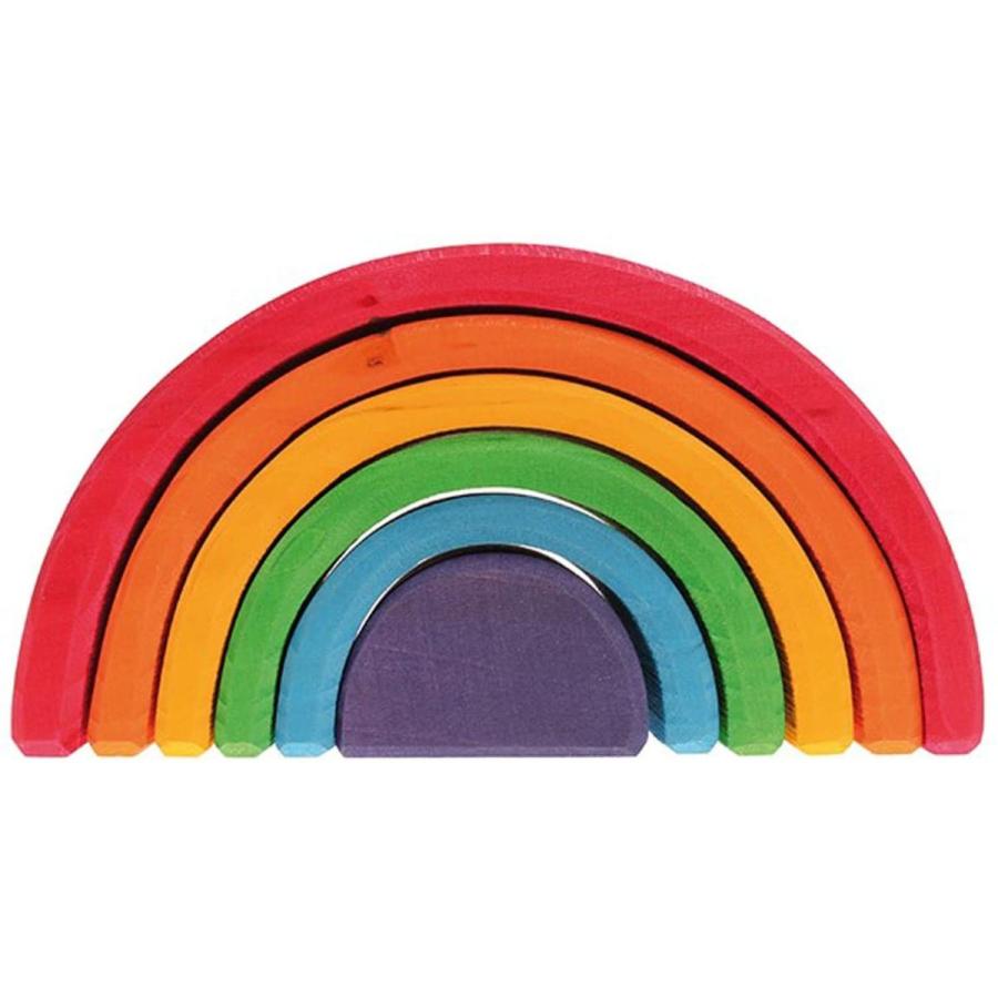 積み木 知育玩具 おもちゃ 玩具 グリムgrimm S インテリア 虹色トンネル 高さ9 幅17 奥行6 5cm レインボー 虹 見立て遊び 知育玩具 ２０１３新入荷 Themtransit Com