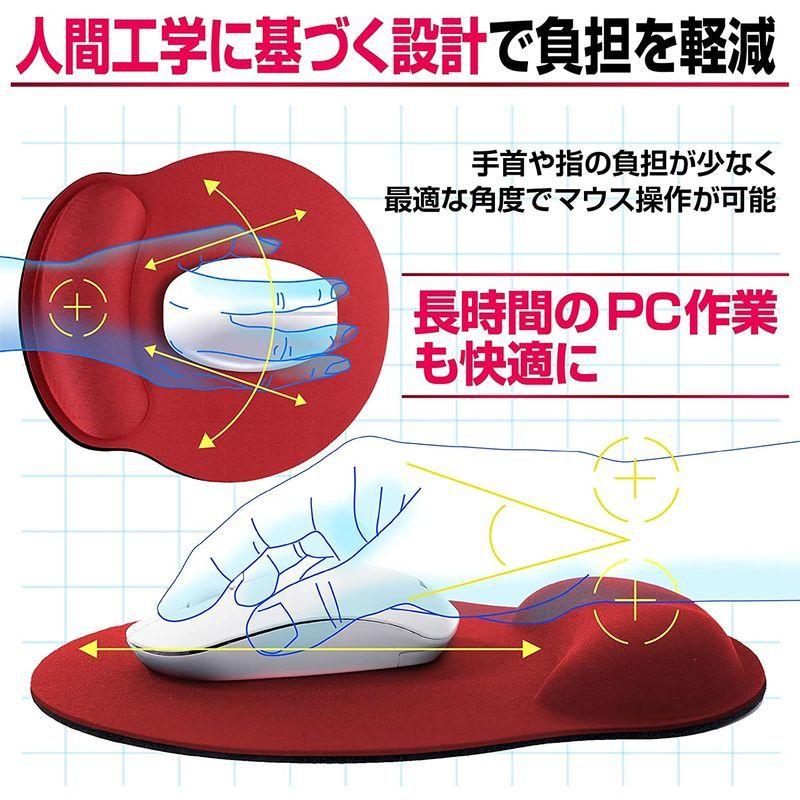 マウスパッド リストレスト マウスパット 手首 手首サポート クッション 大型 手首 軽量 リストレスト 人間工学デザイン ハンドレスト 疲 高級ブランド