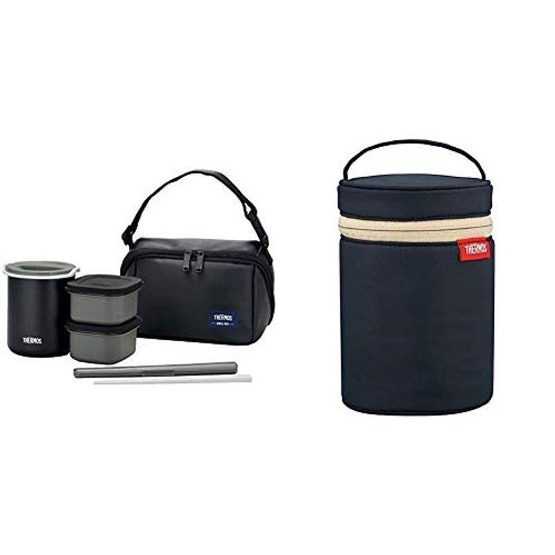 サーモス 保温弁当箱 約0 8合 マットブラック Dbq 362 Mtbk スープジャーポーチ ブラック 300 500ml用 Ret スープジャー Re Ad Co Jp