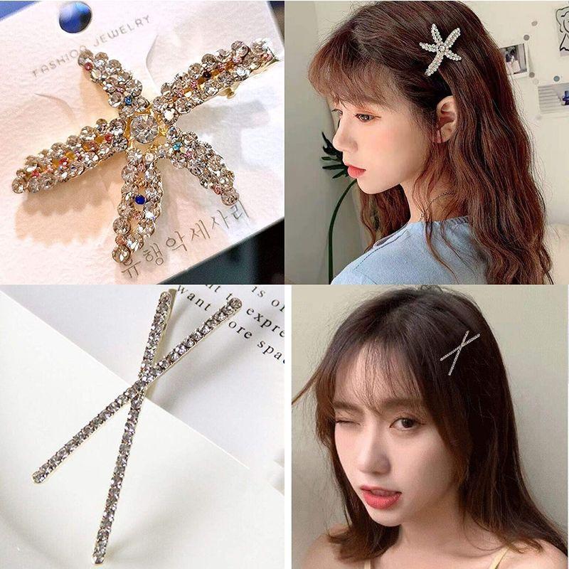 正規品 ヘアクリップ 結婚式卒業式入学式パー おしゃれ普段使 可愛い ヘアアクセサリー髪留め髪飾り前髪 バレッタ ヘアピン ラインストーン キラキラ ヘアピン Www Injaz Eldjazair Org