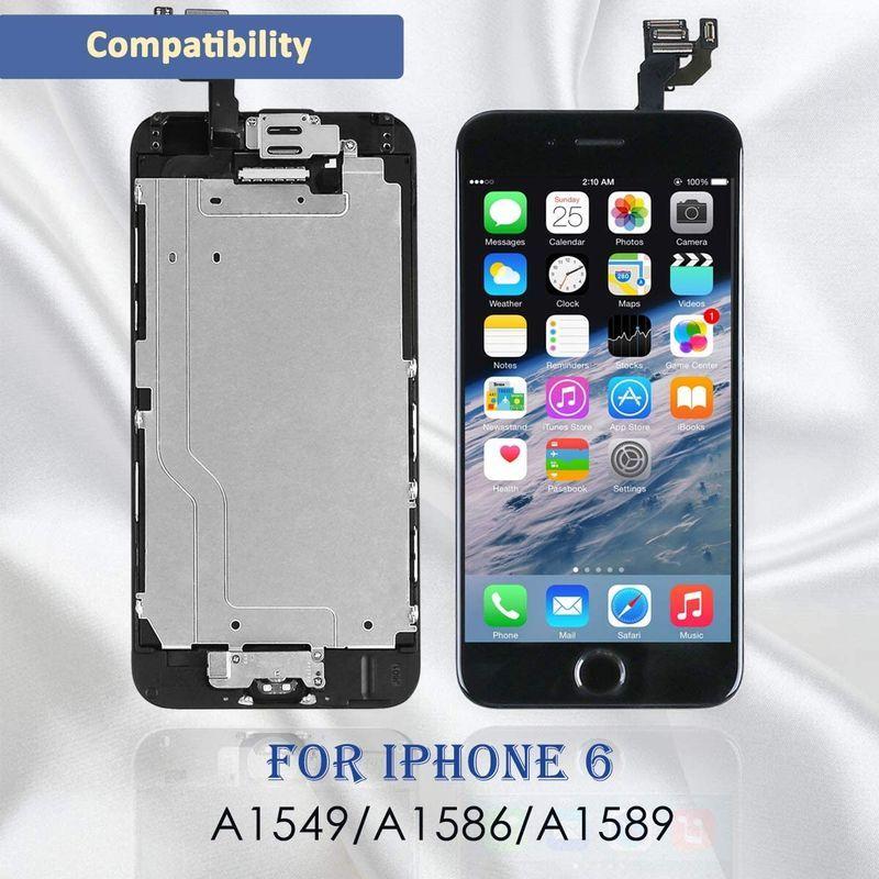 Yodoit Iphone6 フロントパネル 画面 液晶 取り付け簡単化 ホームボタン スピーカー カメラ 近接センサーが含まれる 修理 スピーカーケーブル Gruporpf Com Br