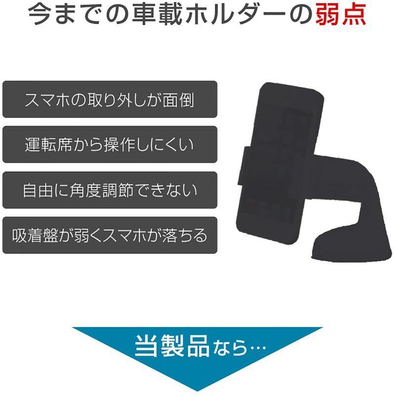 同梱不可 スマホホルダー 車載ホルダー 車 吸盤 全機種対応 スマホスタンド 360度回転 Crh001 Bk Discoversvg Com