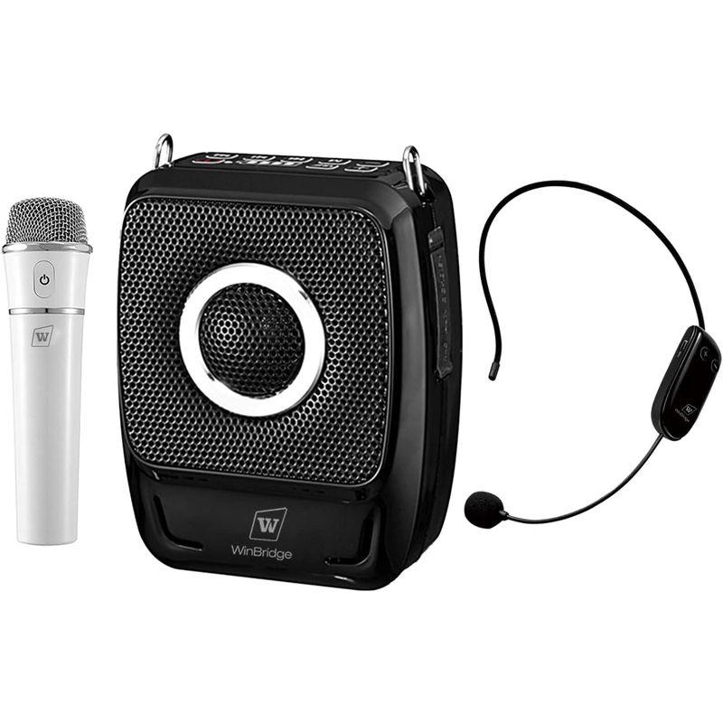 W WINBRIDGE 拡声器 ポータブル拡声器 高出力25W 2人同時使用 小型