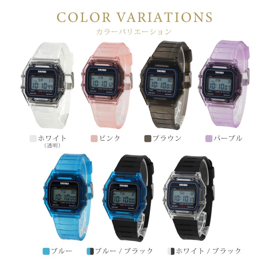腕時計 デジタル レディース 防水 日付カレンダー PU ベルト おしゃれ シンプル カジュアル かわいい ウォッチ 安い 送料無料 |  | 10