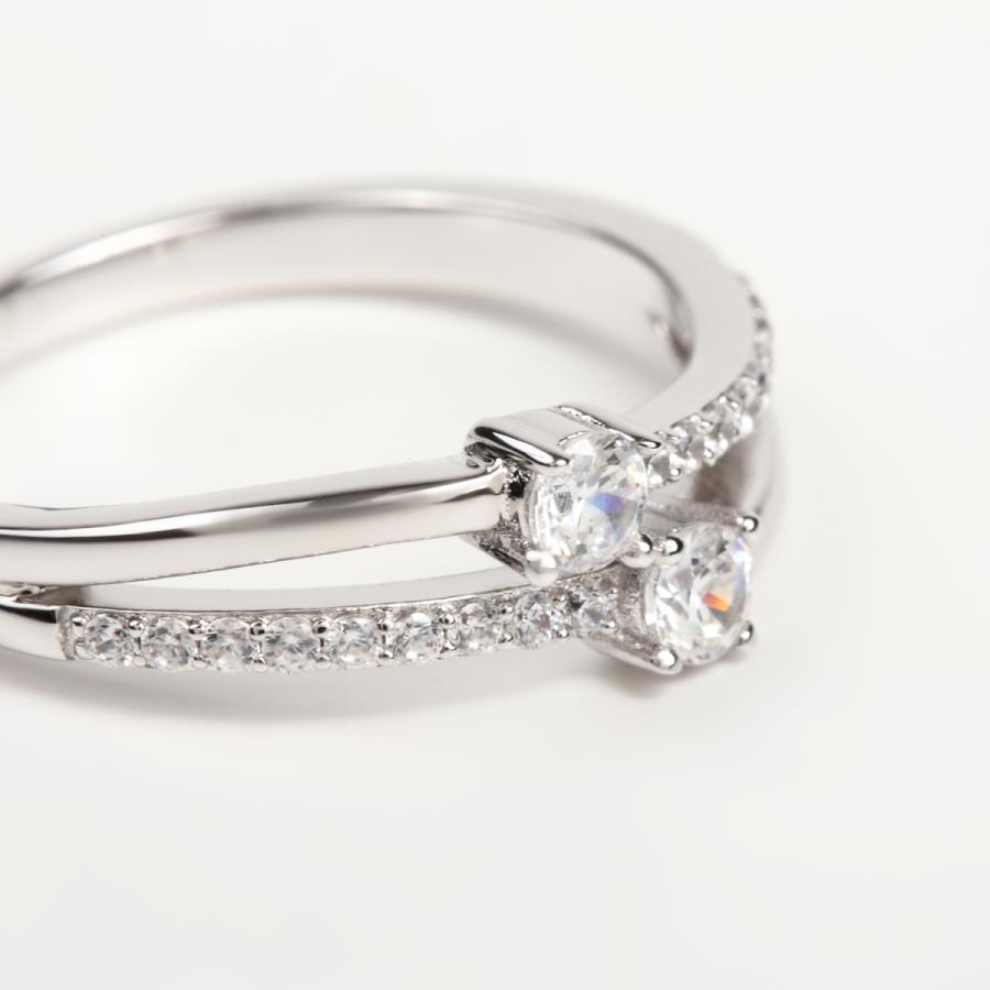 SWAROVSKI 指輪 リング レディース スワロフスキー 二連