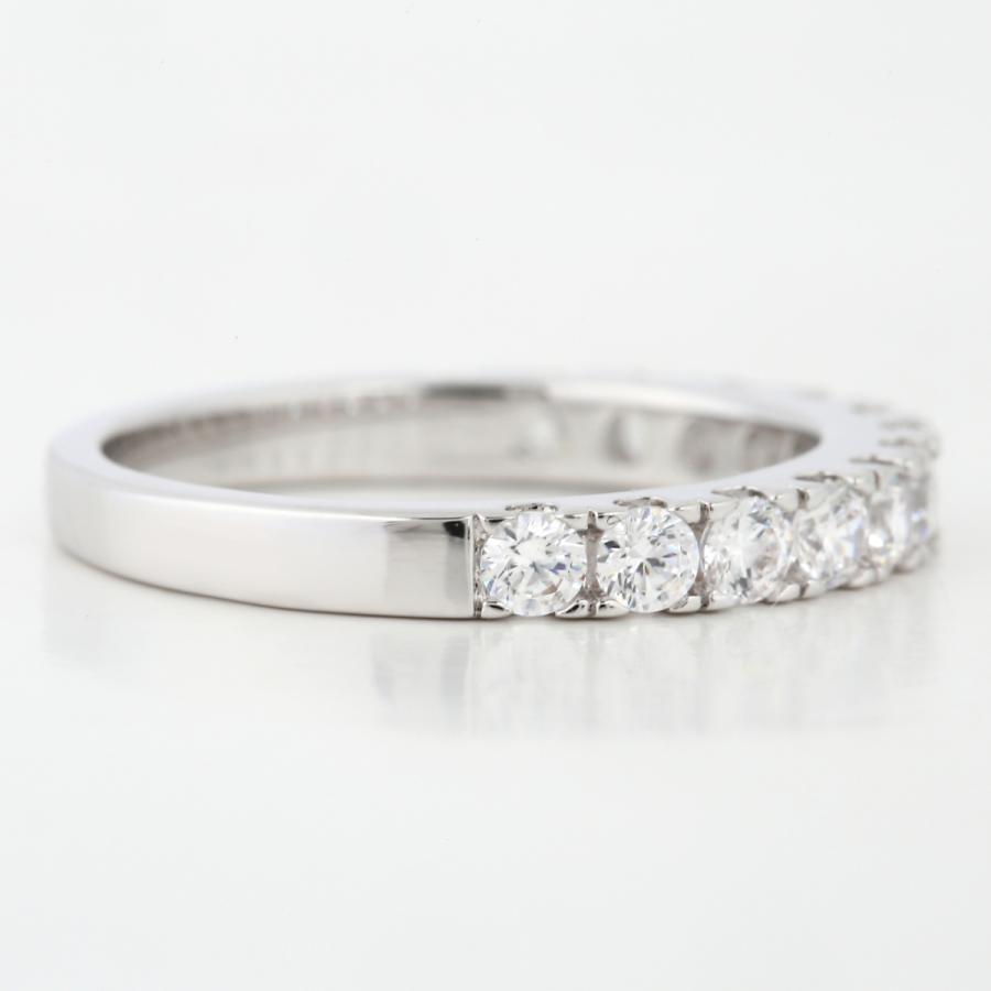 指輪 リング レディース エタニティ プラチナ ホワイトゴールド CZ