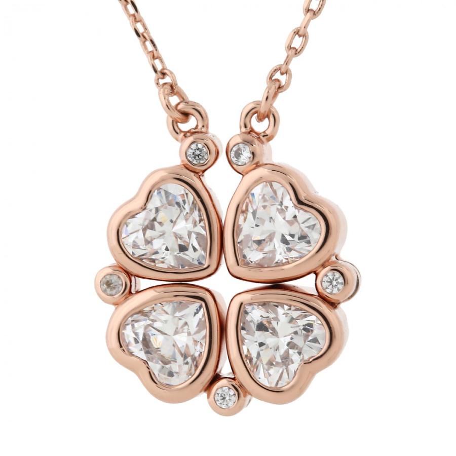 SWAROVSKI ネックレス スワロフスキー ハート 四つ葉 18金 SWAROVSKI ネックレス スワロフスキー ハート 四つ葉 18金