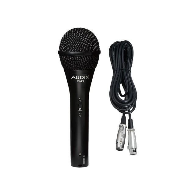 AUDIX OM3S ダイナミックマイク(マイクケーブル2種類セット) AUDIX OM3S + 5m マイクケーブル セット 国内正規品