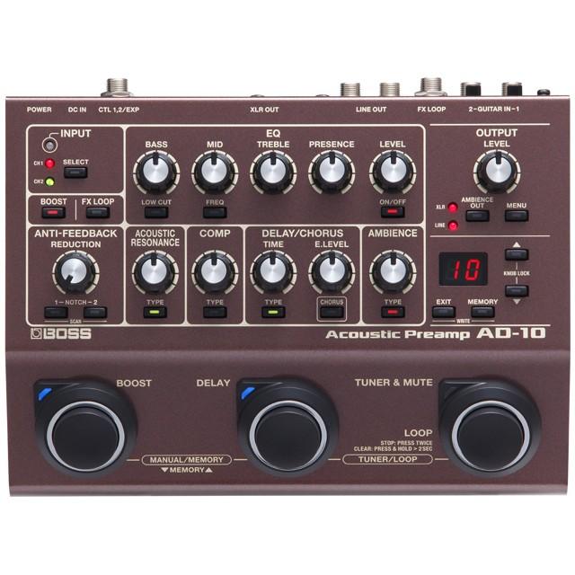 BOSS アコースティックプリアンプ AD-10箱付き BOSS AD-10 アコースティックプリアンプ/エレアコ用エフェクター
