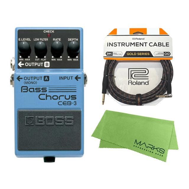 BOSS Bass Chorus CEB-3 + Roland ケーブル セット［マークス 