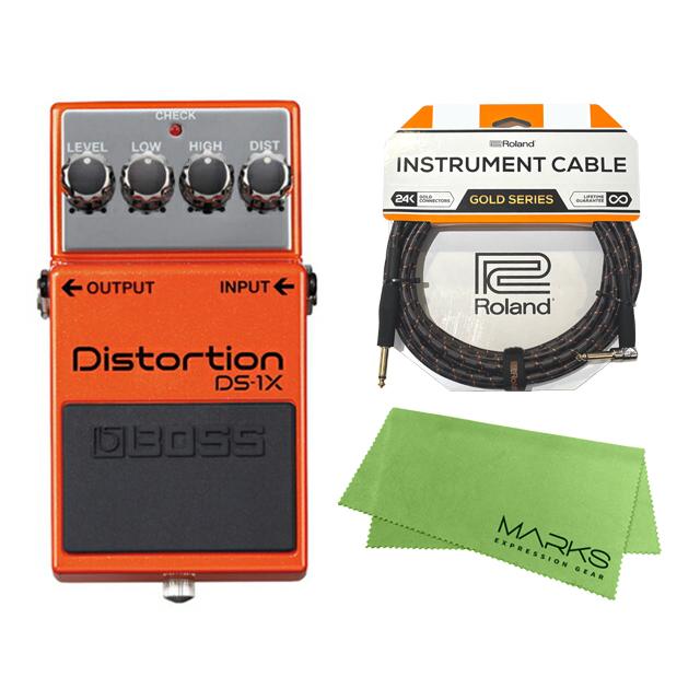 BOSS Distortion DS-1X + Roland ケーブル セット［マークス ｜ギター 
