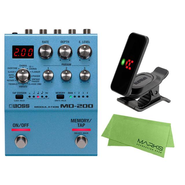 BOSS MD-200 + KORG Pitchclip 2 PC-2 + マークスオリジナルクロス セット　エフェクター／モジュレーション