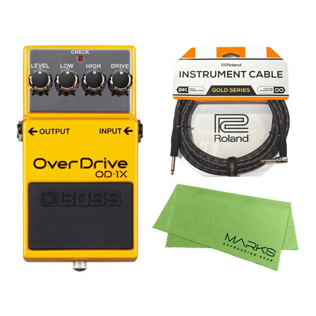 BOSS Overdrive OD-1X + Roland ケーブル セット［マークス 