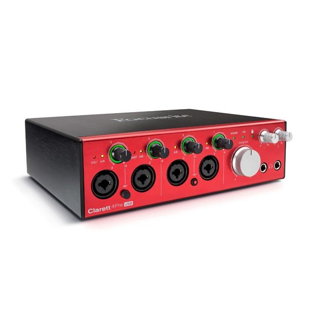 FOCUSRITE Clarett+4 Pre USBオーディオインターフェイス Focusrite Clarett 4Pre USB オーディオインターフェイス : マークス