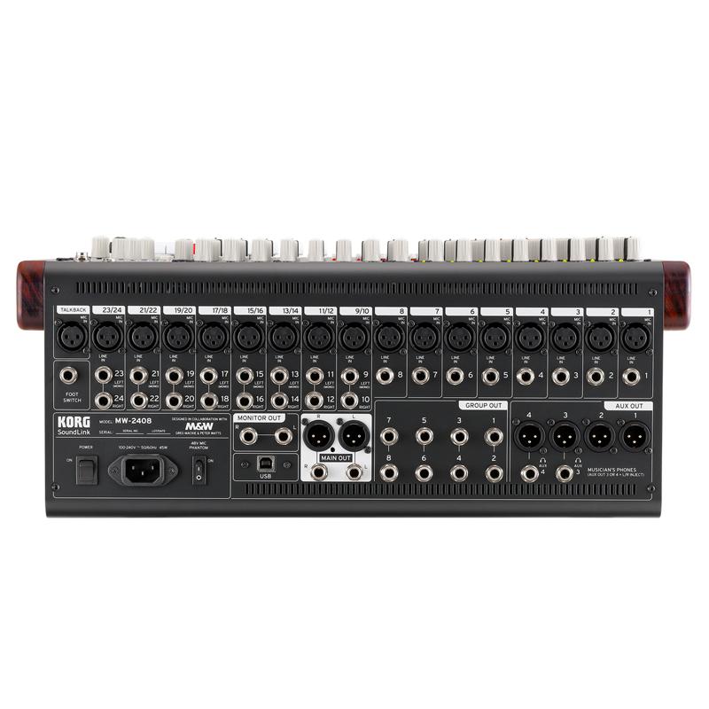 <在庫あり>KORG MW-2408-NW ナチュラルウッド側板　ハイブリッドミキサー_1