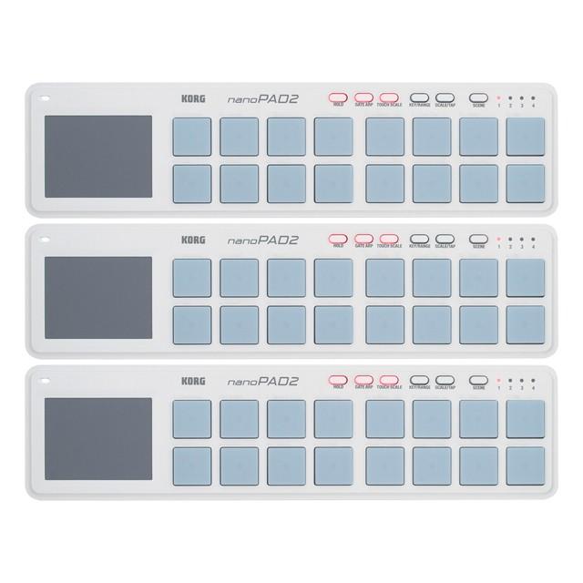 まとめ買い Korg Nanopad2 Wh ホワイト ３個セット Usb Midiコントローラー マークスミュージック 通販 Paypayモール