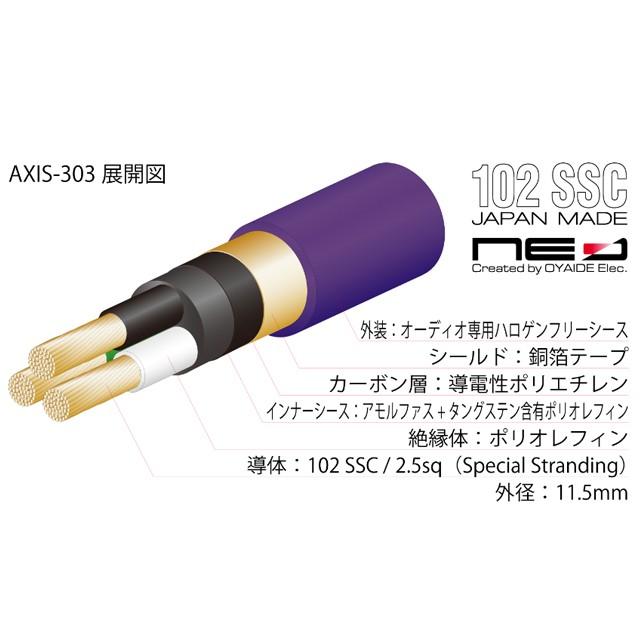 OYAIDE 電源コード AXIS-303 GX [2.8m] oyaide OYAIDE 電源コード AXIS-303 GX [2.8m]【配送区分A