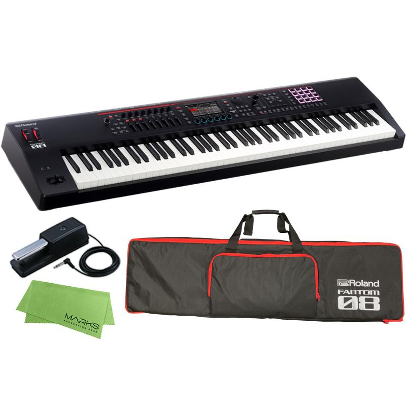Roland Fantom-08＋純正ソフトケース Roland FANTOM-8EX+純正ペダル&ケースセット ローランド