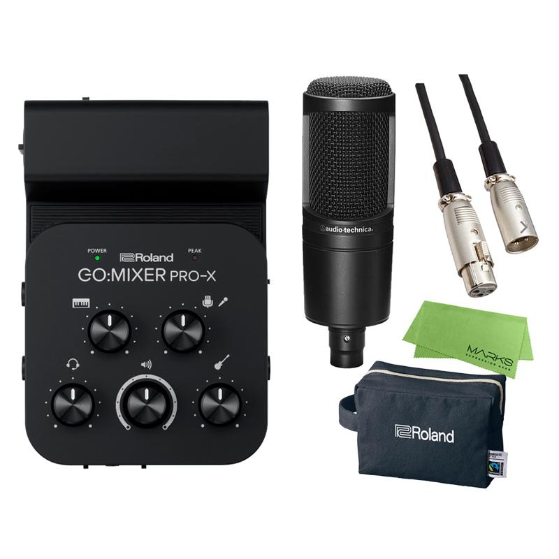 [ロゴ入りポーチ プレゼント] Roland GOMIXER PROX + audiotechnica AT2020 + ATL458A