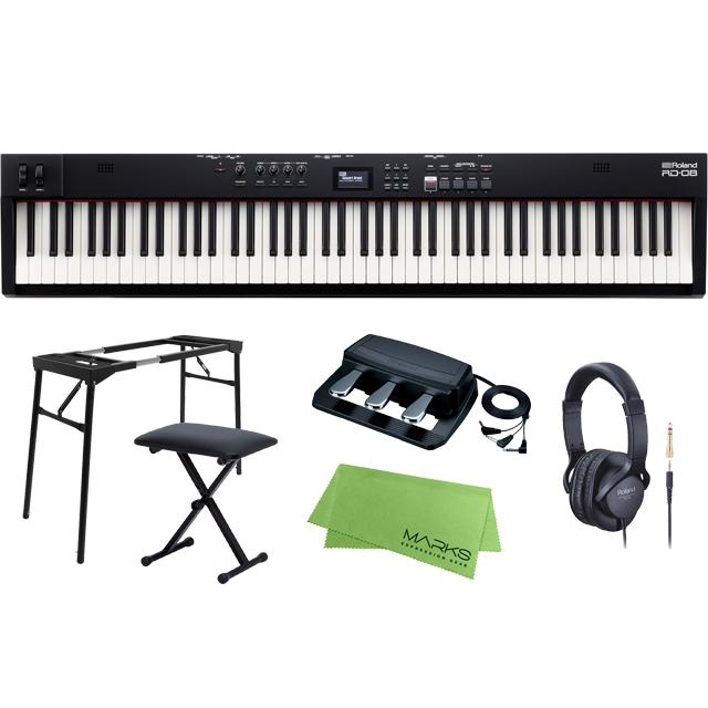 ローランド Roland RD-08 スタンド+チェア+3本ペダル セット