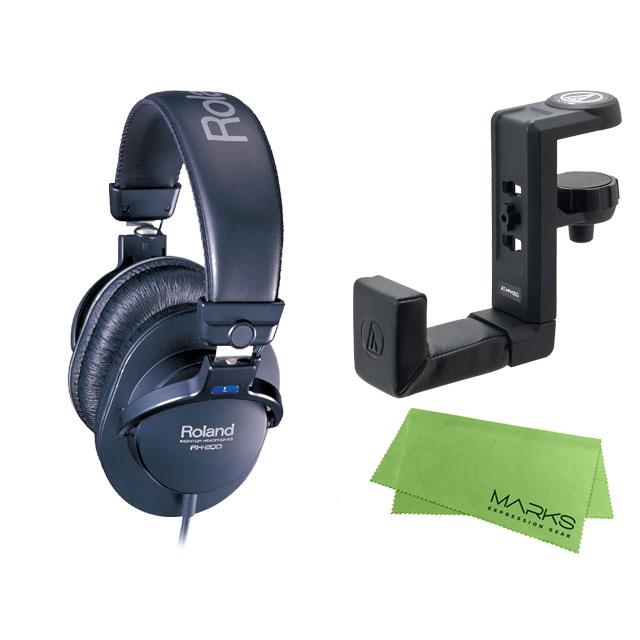 ローランド - Roland RH-200 + audio-technica AT-HPH300 + マークスオリジナルクロス 仕掛ける ステレオモニターヘッドホン イヤホン、ヘッドホン-ヘッドホン-テレビ、オーディオ、カメラ