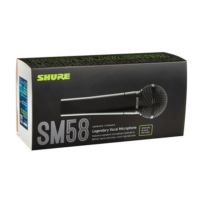 SHURE ( シュア ) SM58スペシャルブラックエディション Shureから「SM58 スペシャル ブラック エディション」が登場！