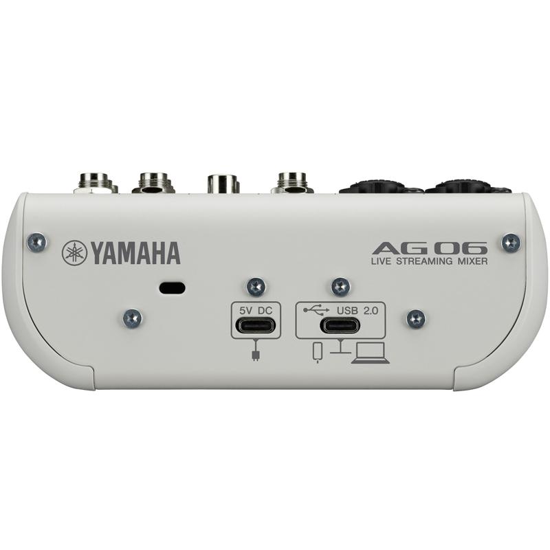 YAMAHA AG06MK2 W ホワイト ライブストリーミングミキサー YAMAHA AG06MK2 W ホワイト ライブストリーミングミキサー