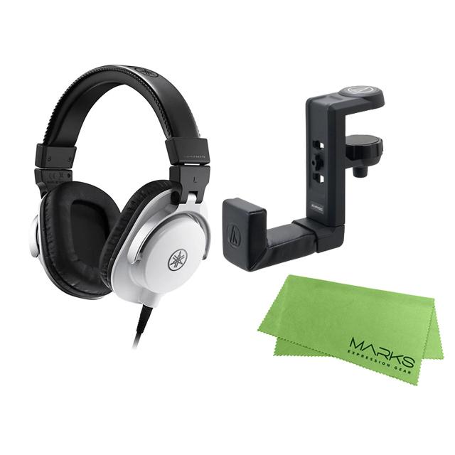YAMAHA（ヤマハ） YAMAHA HPH-MT5W + ヘッドホンハンガー AT-HPH300