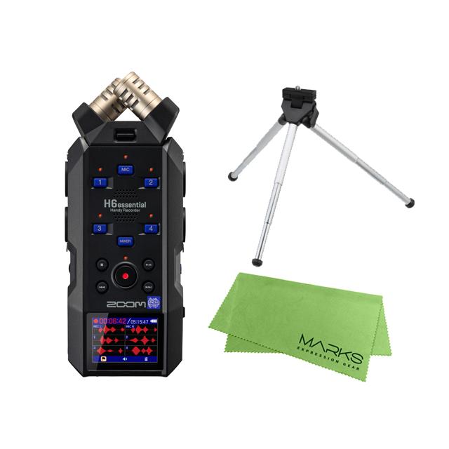 ズーム（zoom） ZOOM H6essential + ミニ3脚 + マークスクロスセット
