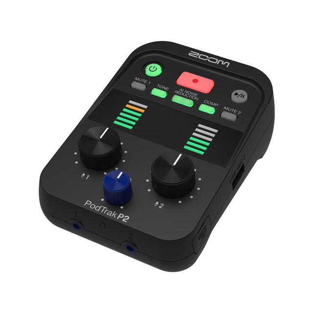Zoom PodTrak P2 USBマイクレコーダー ズーム（zoom） ZOOM PodTrak P2 USBマイク用ポッドキャストレコーダー